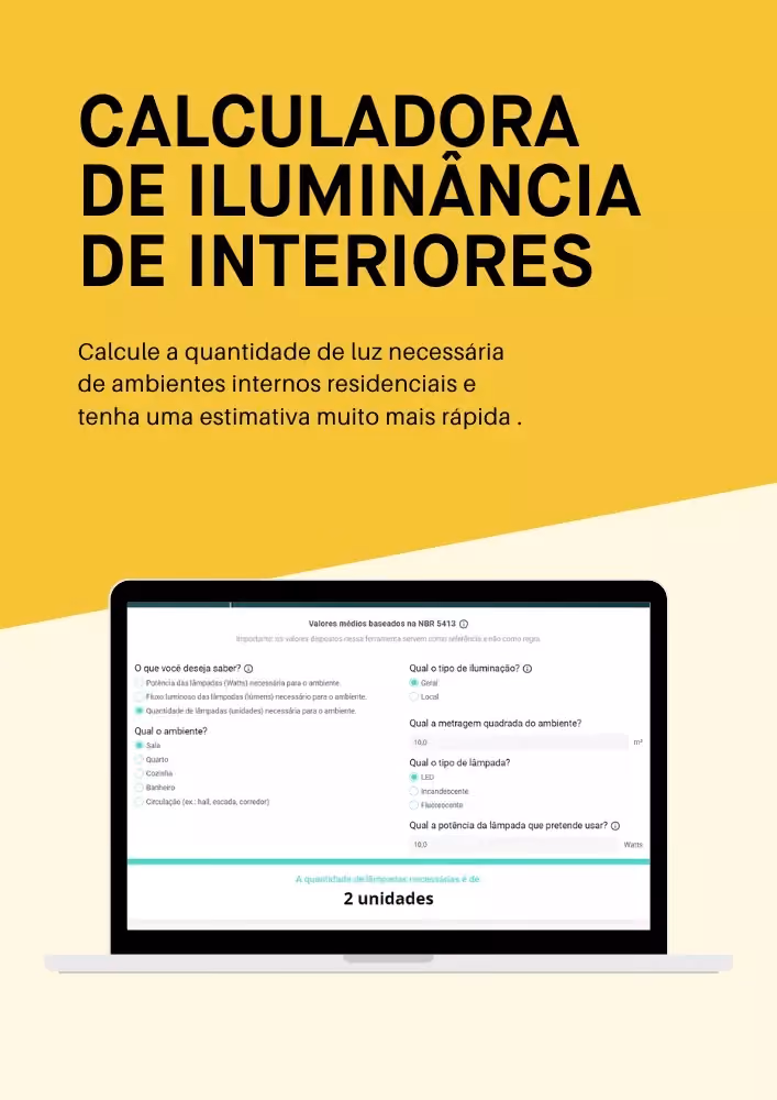calculadora de iluminância