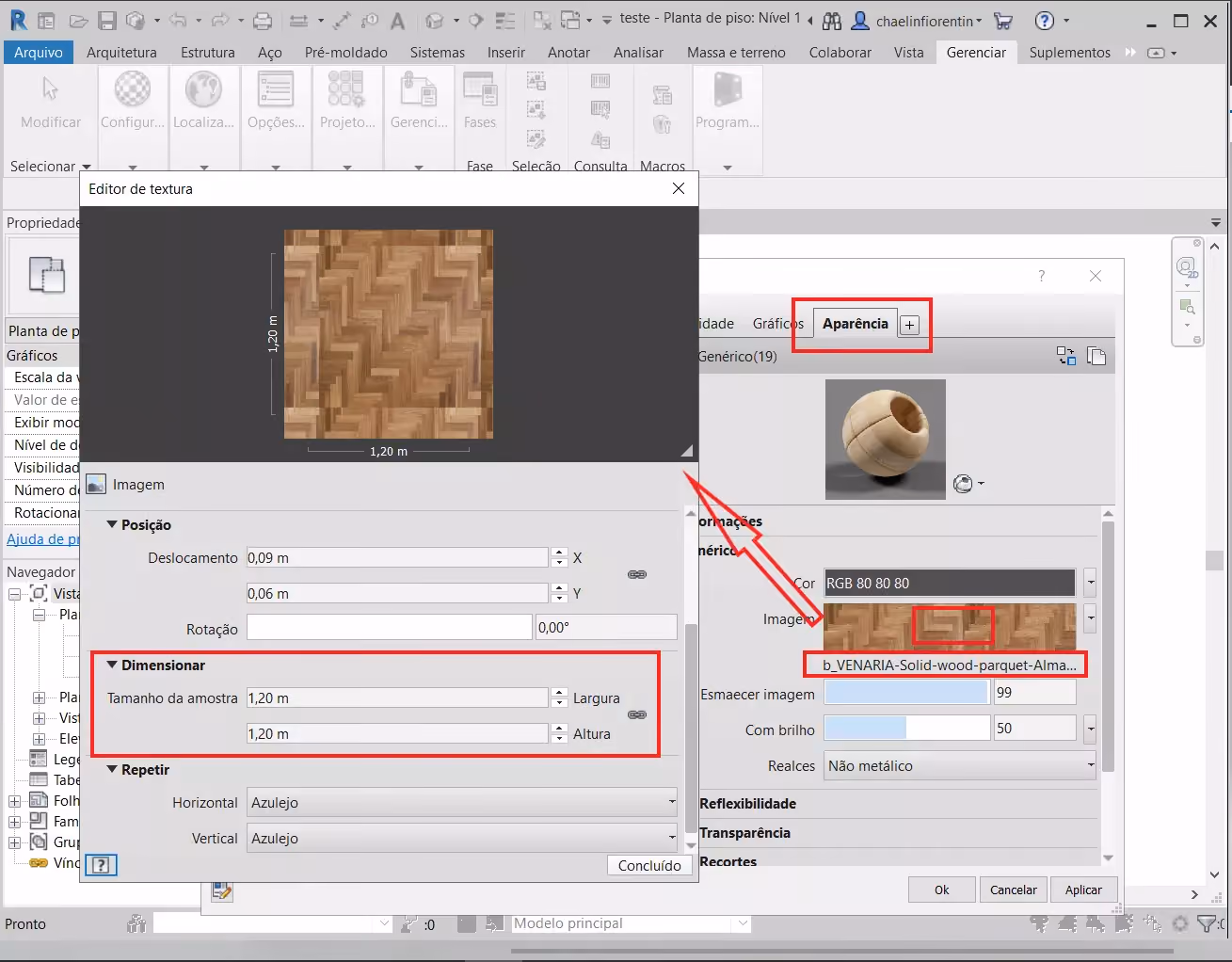 planta humanizada no Revit