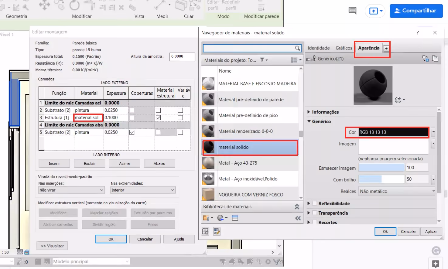planta humanizada no Revit