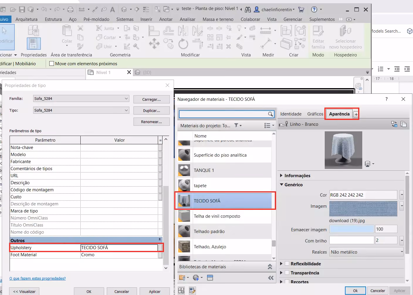 planta humanizada no Revit