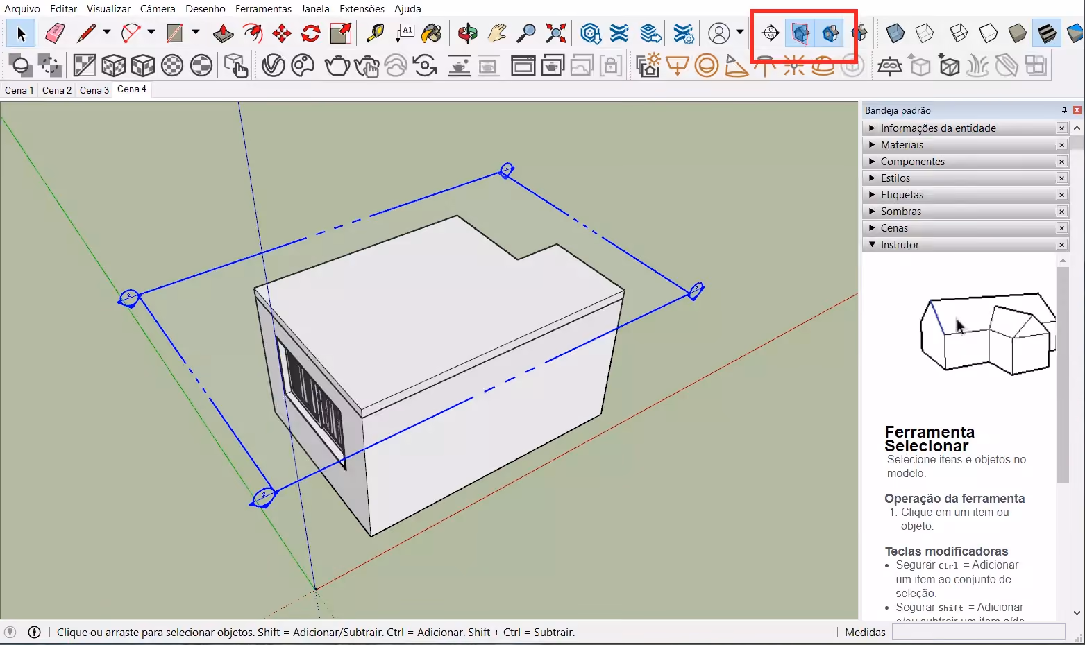 planta humanizada no SketchUp