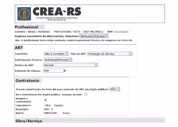 Anotação de Responsabilidade Técnica
