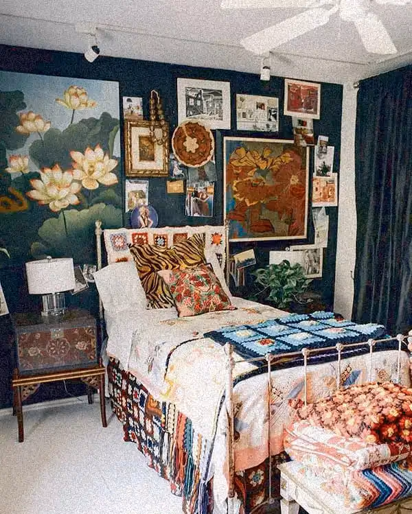 Decoração vintage maximalista