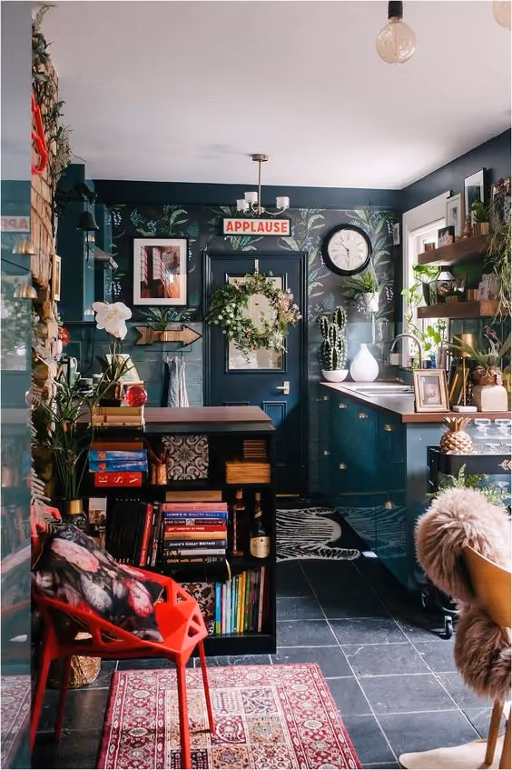 Decoração vintage maximalista