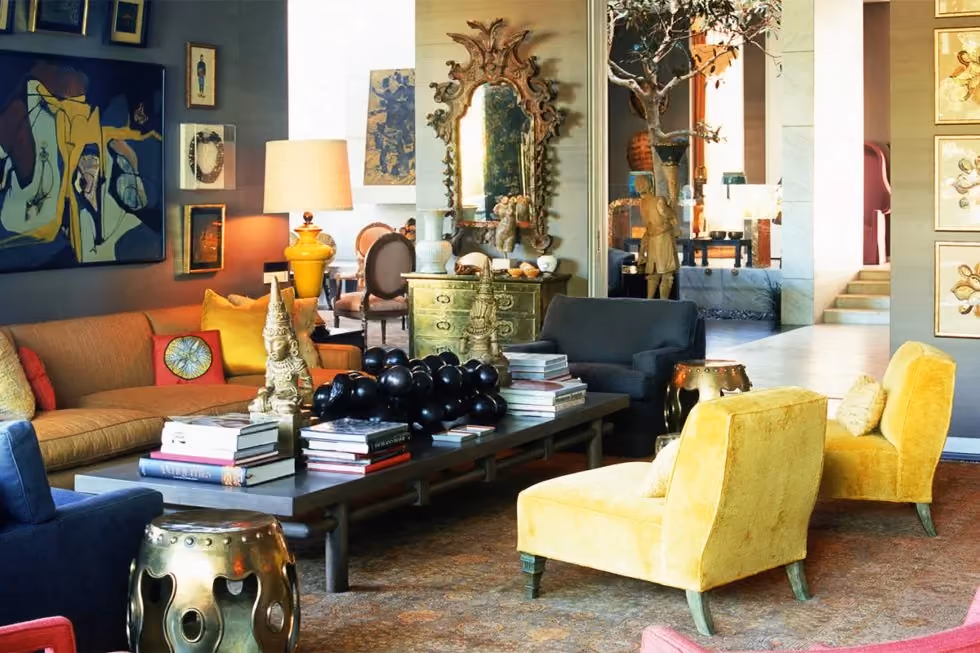 Decoração vintage maximalista