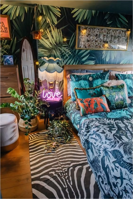 Decoração vintage maximalista