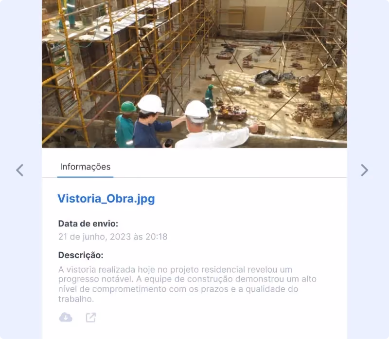 diário de obra