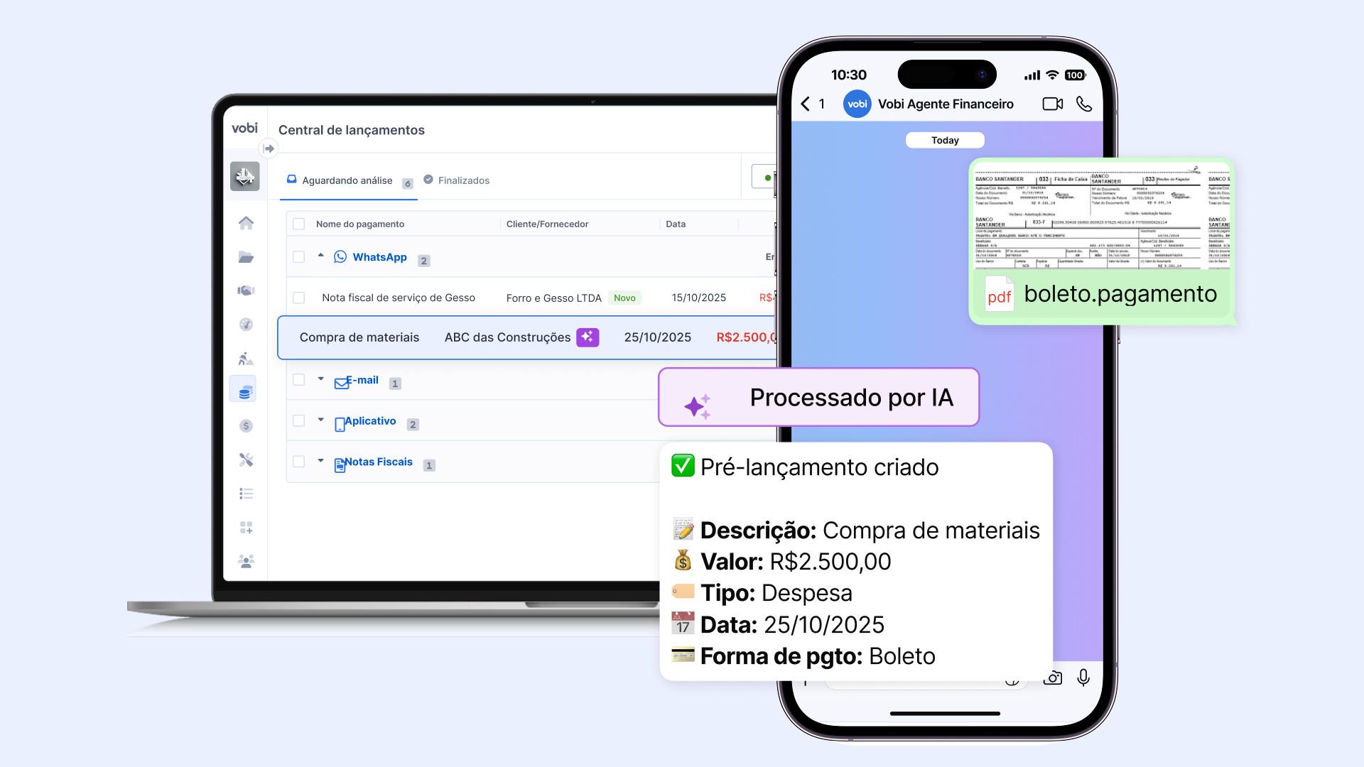 Agente de IA Financeiro Vobi