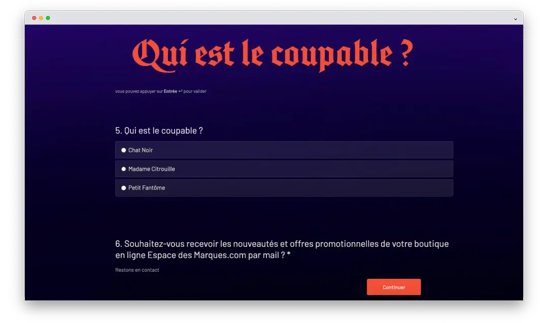 La chasse au trésor d'Hallowween remarquablement bien orchestrée par Espace des marques