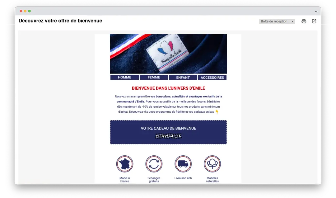 Extrait de l'excellent scénario welcome de Tranquille Émile