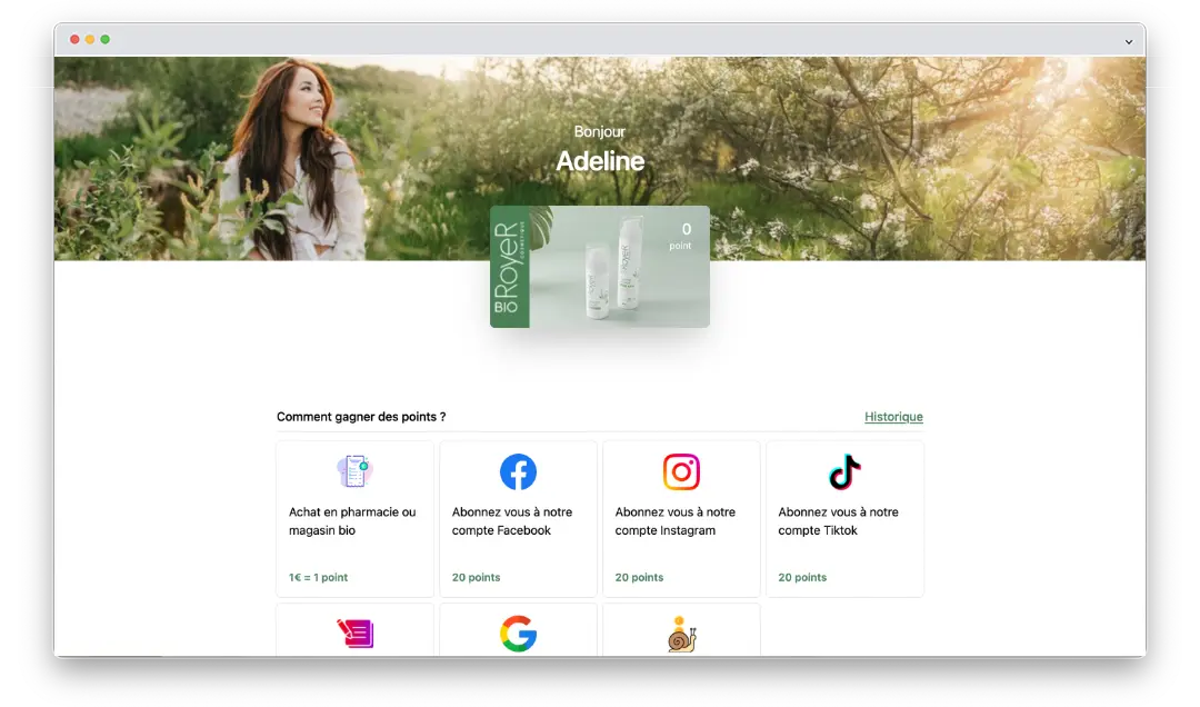 programme fidélité royer cosmétique