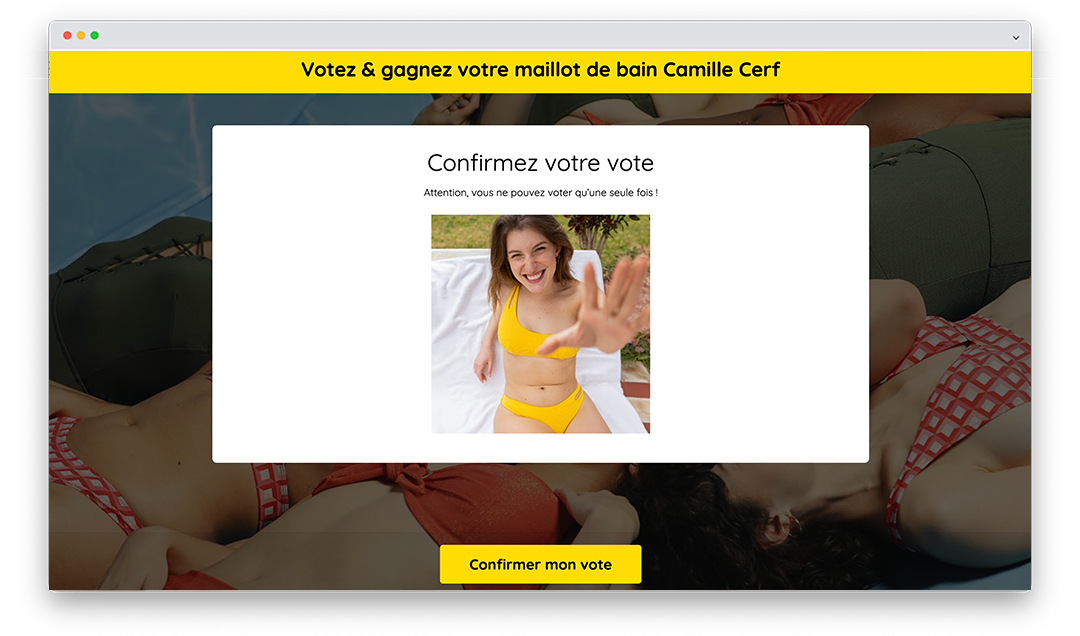 concours de votes lancement collection Pomm'Poire