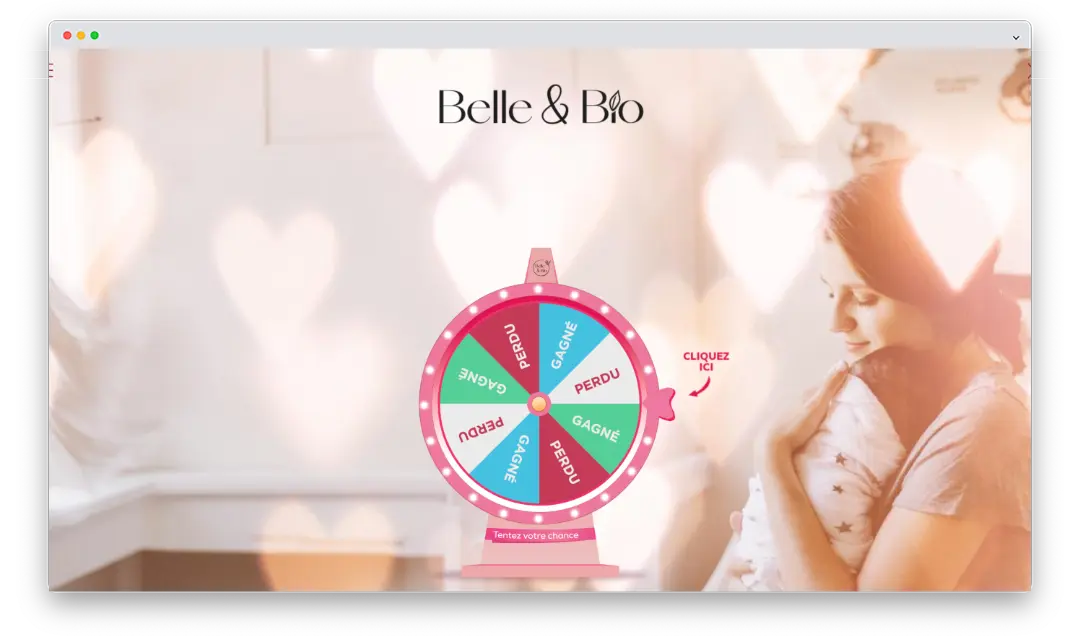 Jeu marketing Belle & Bio instant gagnant