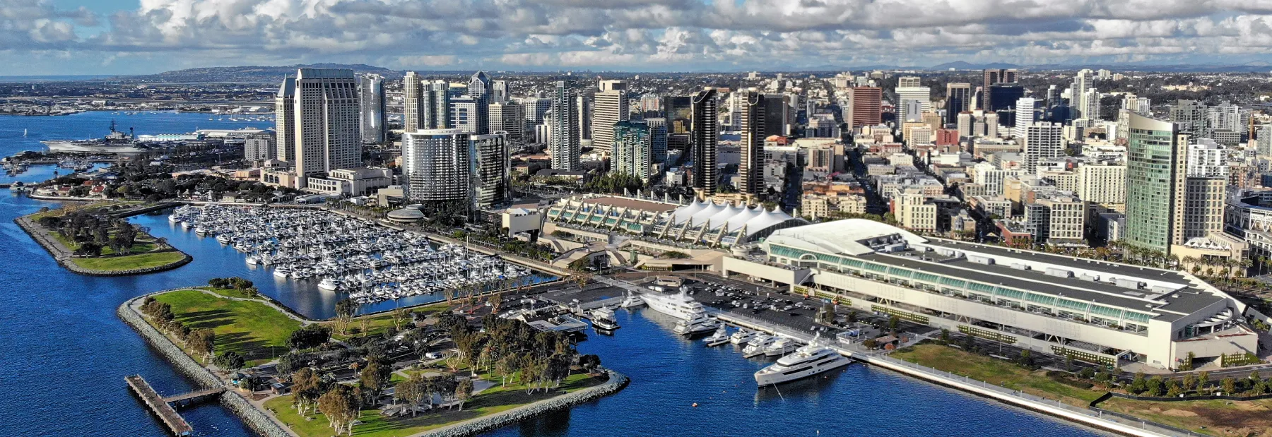 bird's eye view of port