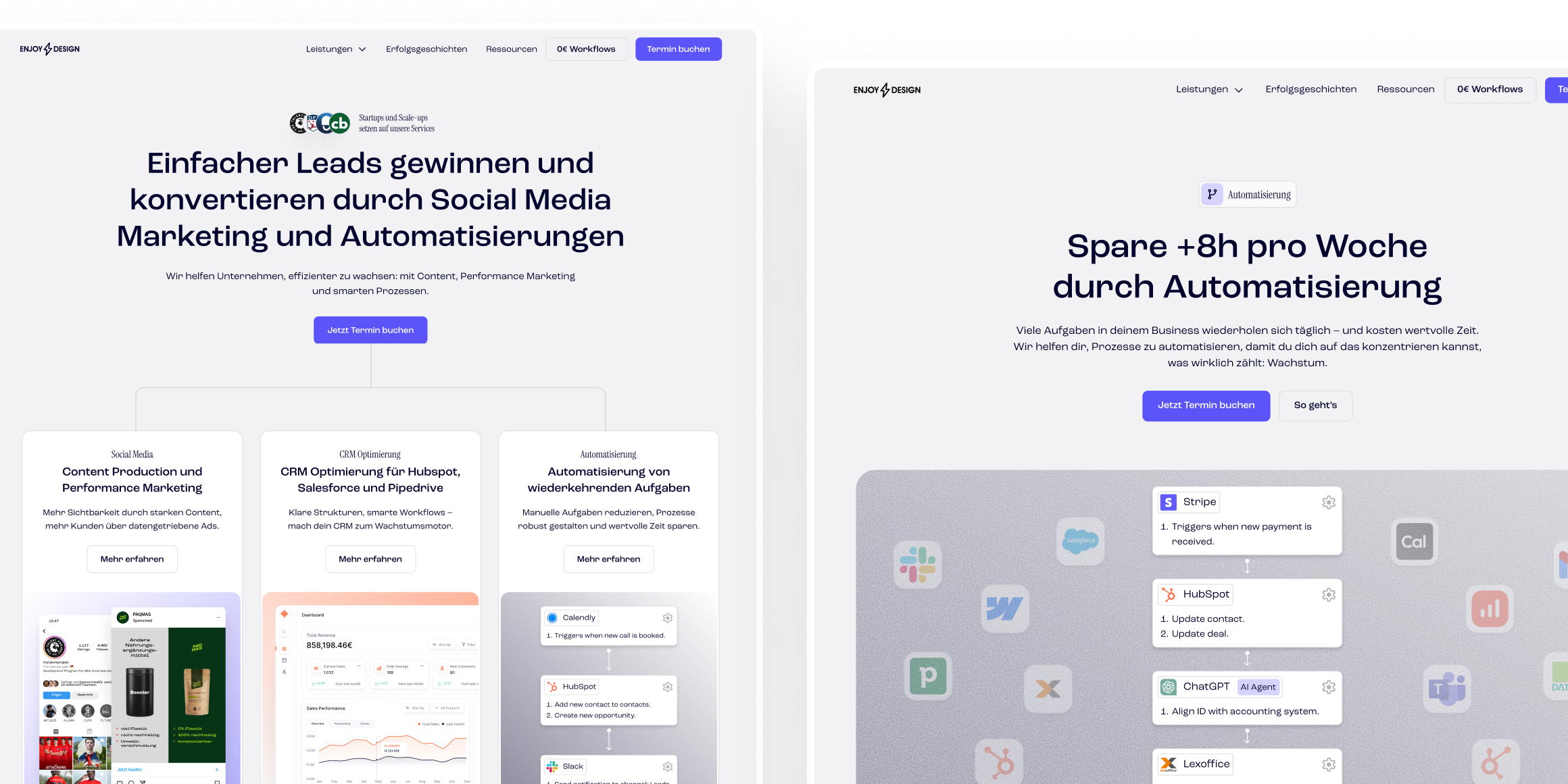 Wie enjoydesign mit Webflow den Sprung von Busy zu Branded geschafft hat