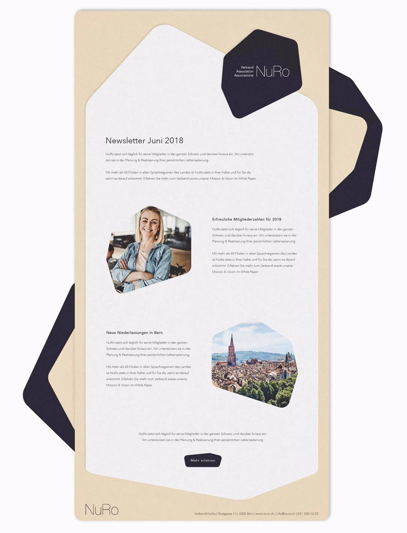 Branding für Messestand Verband Bern von der Agentur Namo