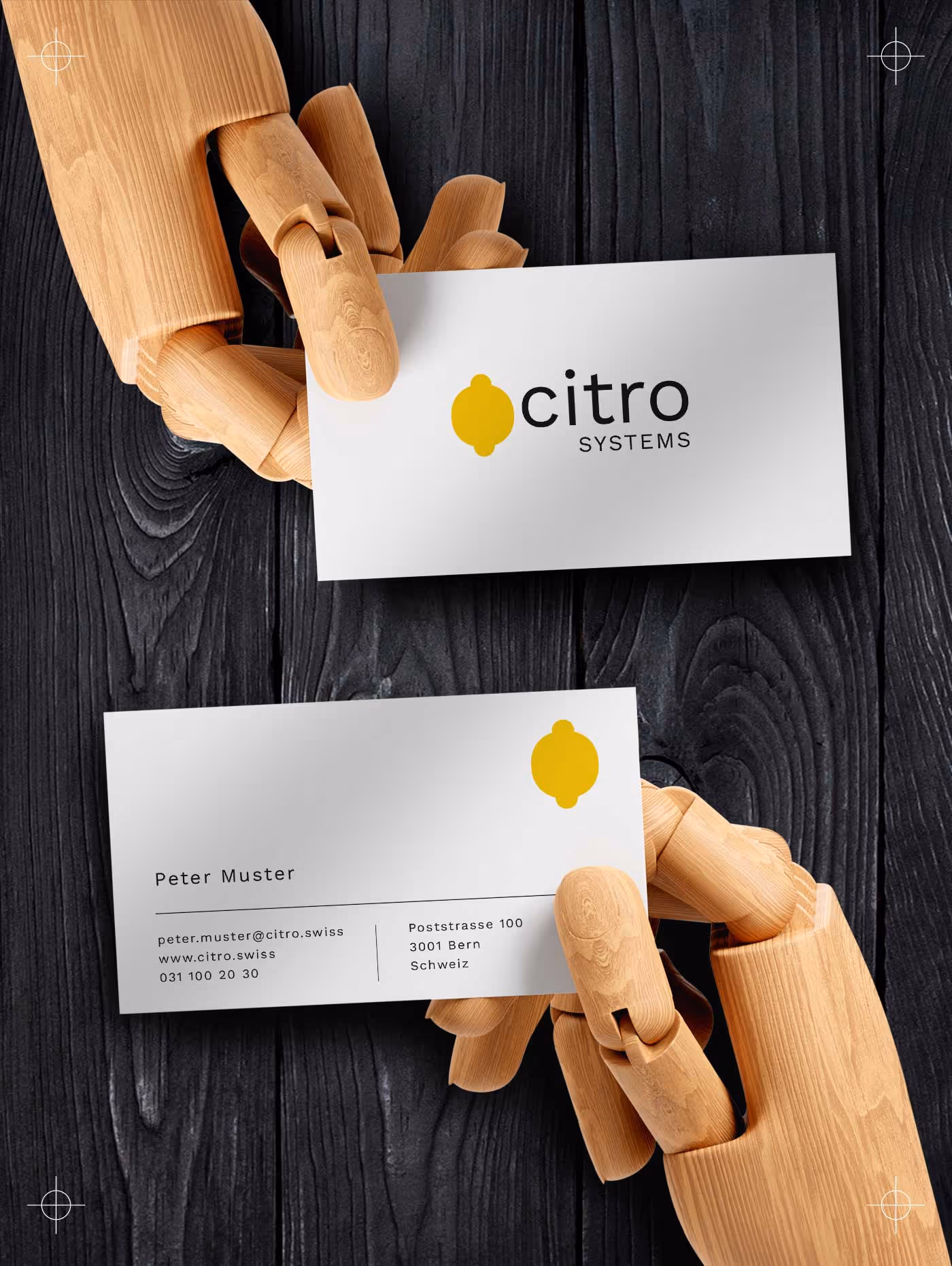 Visitenkarte Design für IT Firma aus Bern