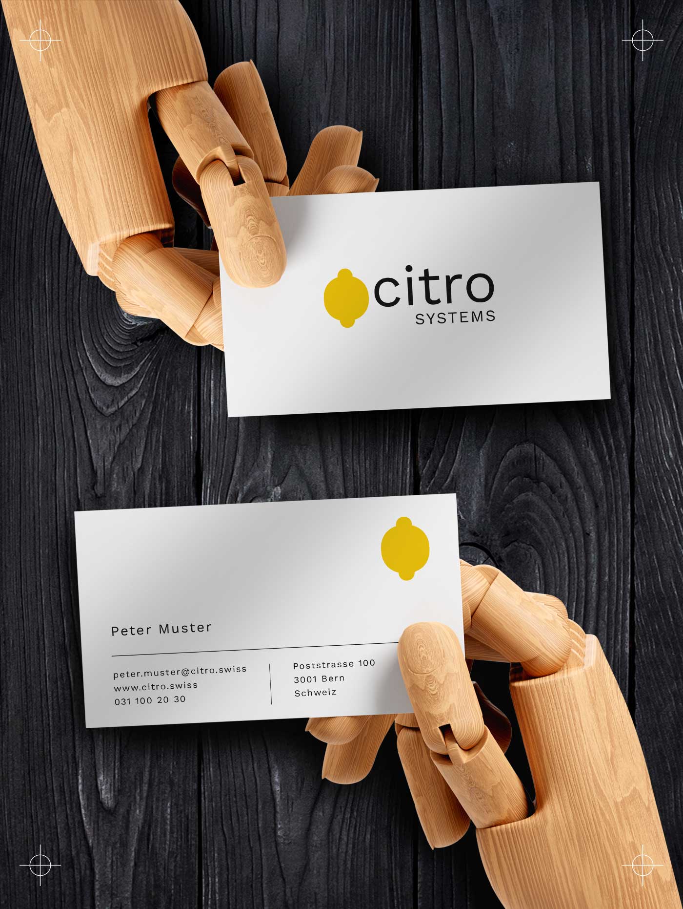 Visitenkarte Design für IT Firma aus Bern