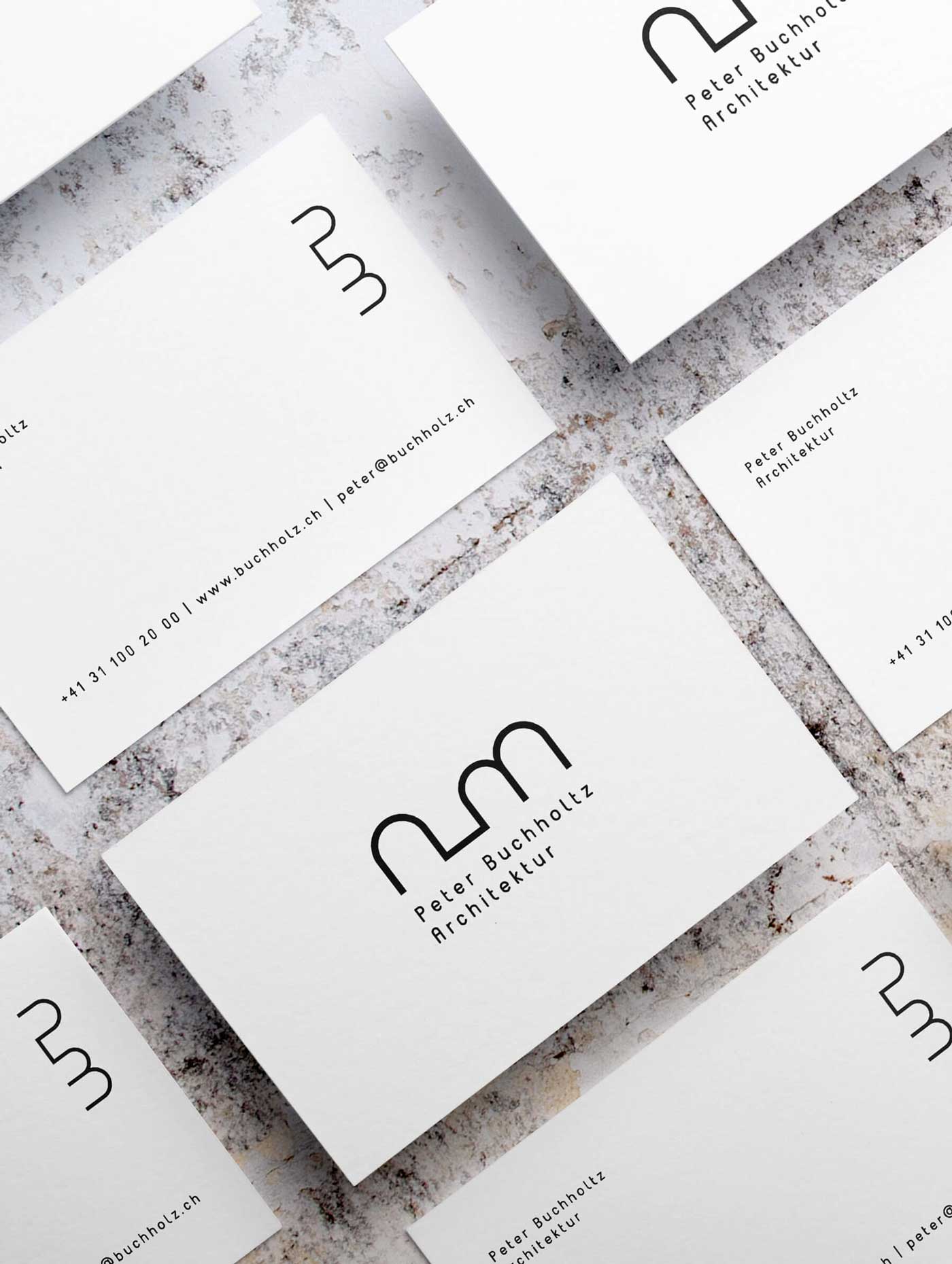 Visitenkartendesign für Architekturbüro in Bern