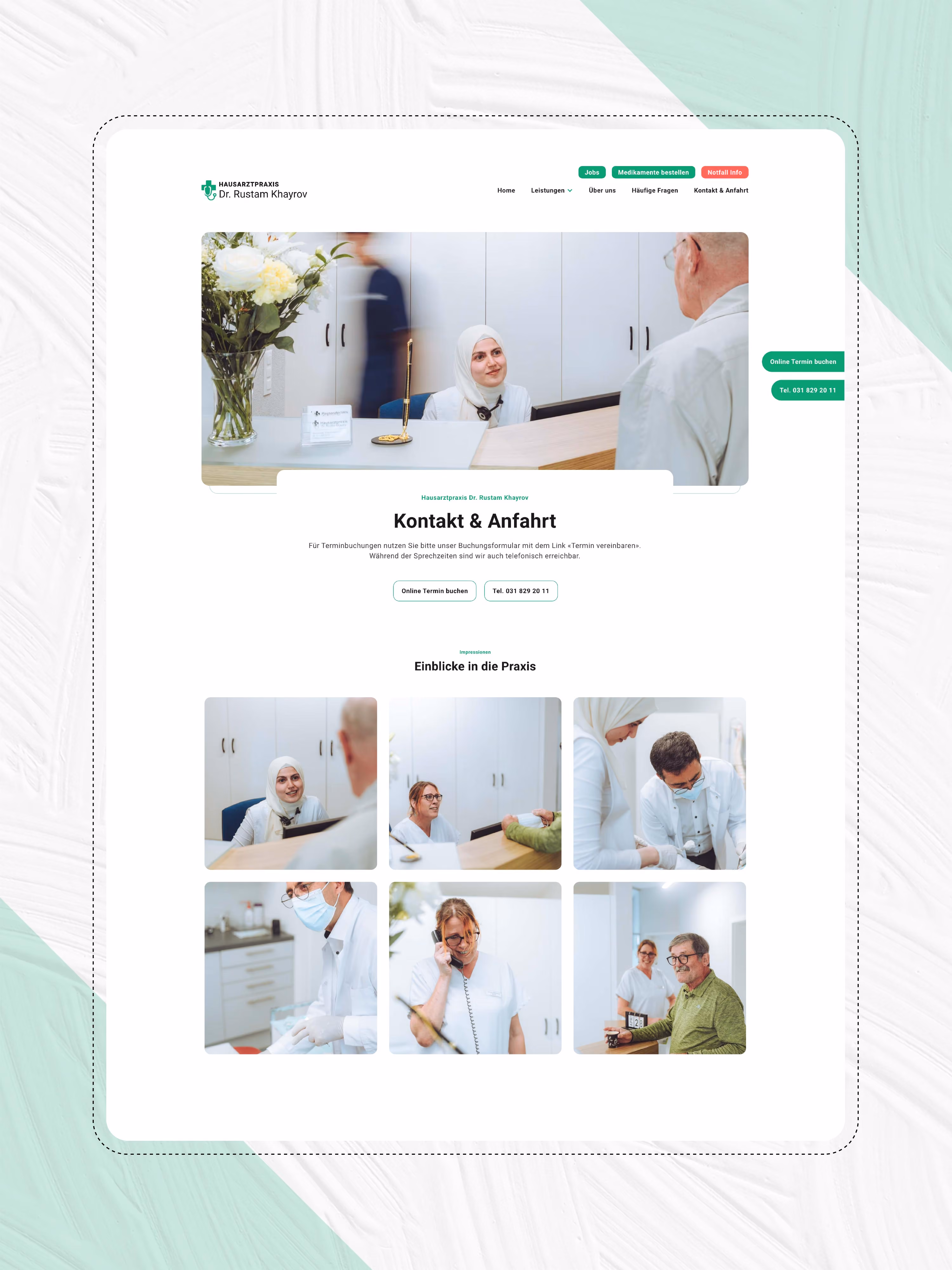 Weiteres Webdesign für Hausarztpraxis in Bern
