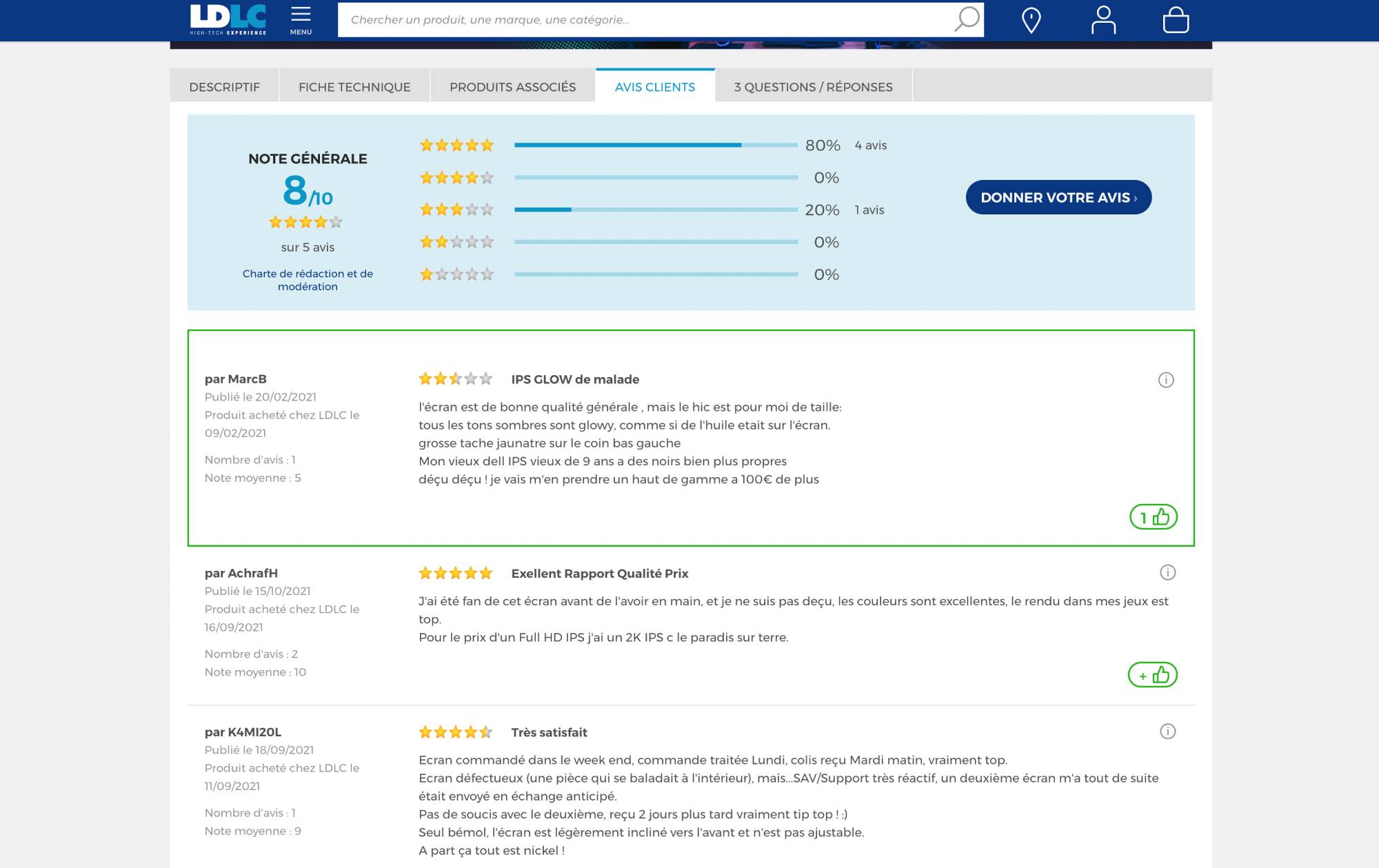 un avis client est toujours important en e-commerce