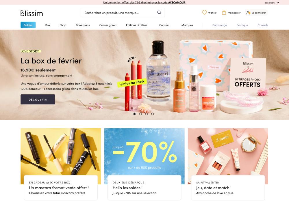 exemple site blissim