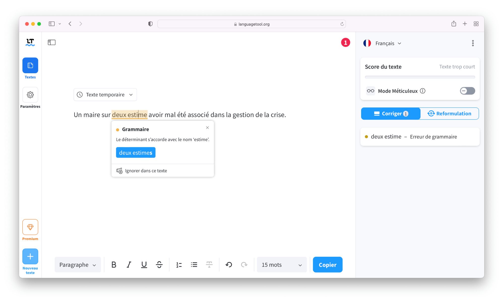 000 language tool 2eme faute