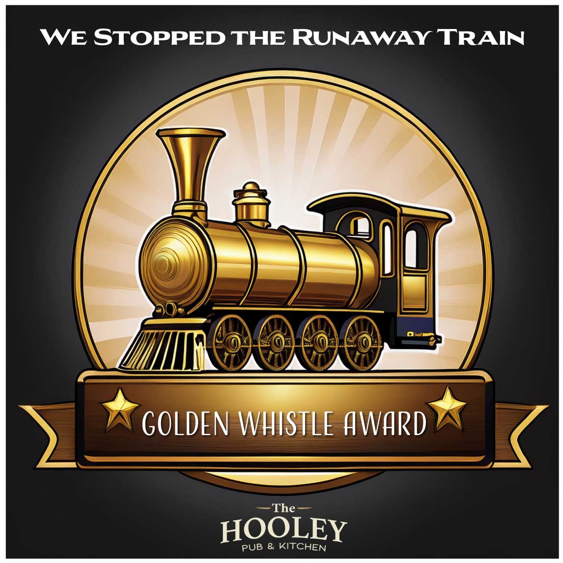 We stopped the Runaway Train Escape Room Golden Whistle Award