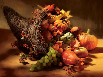 Thanksgiving cornucopia