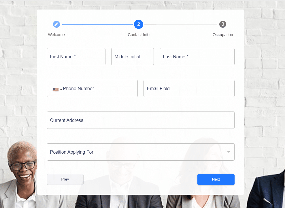 Multi-step Job Application with Progress Tracking - MightyForms