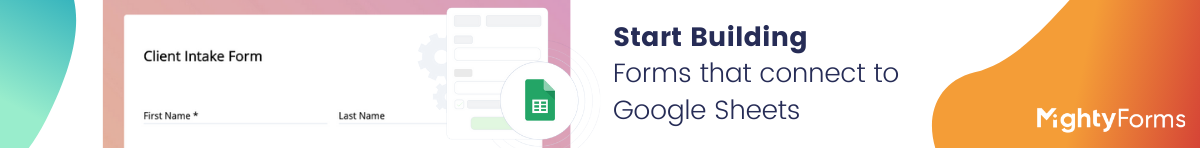 Create online forms that connect to Google Sheets with MightyForms