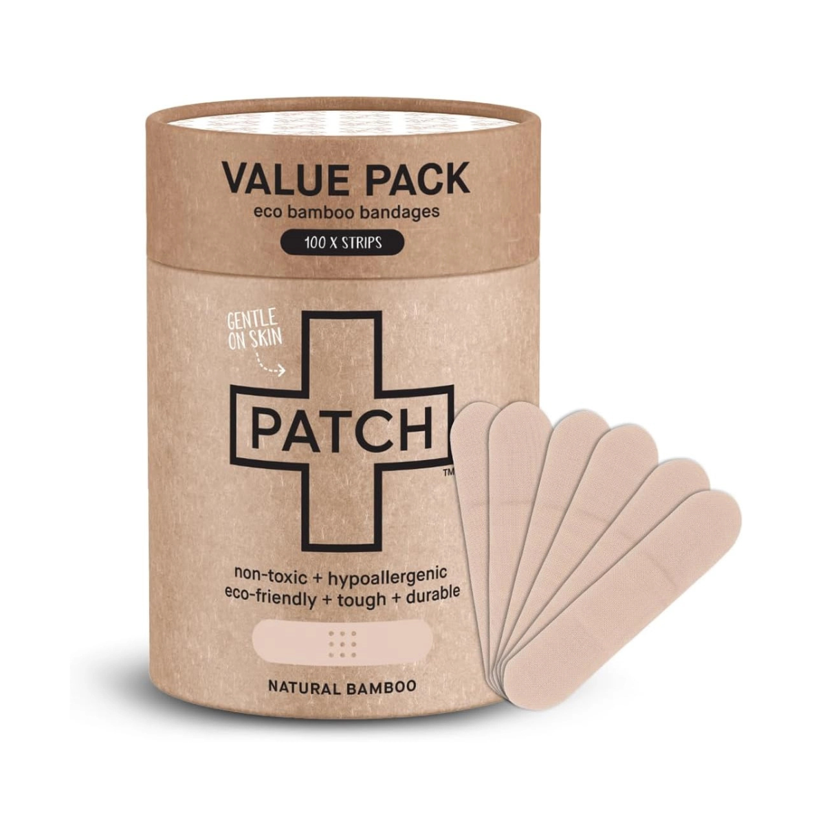 Patch Value Pack - 100 Natural Bamboo Bandages