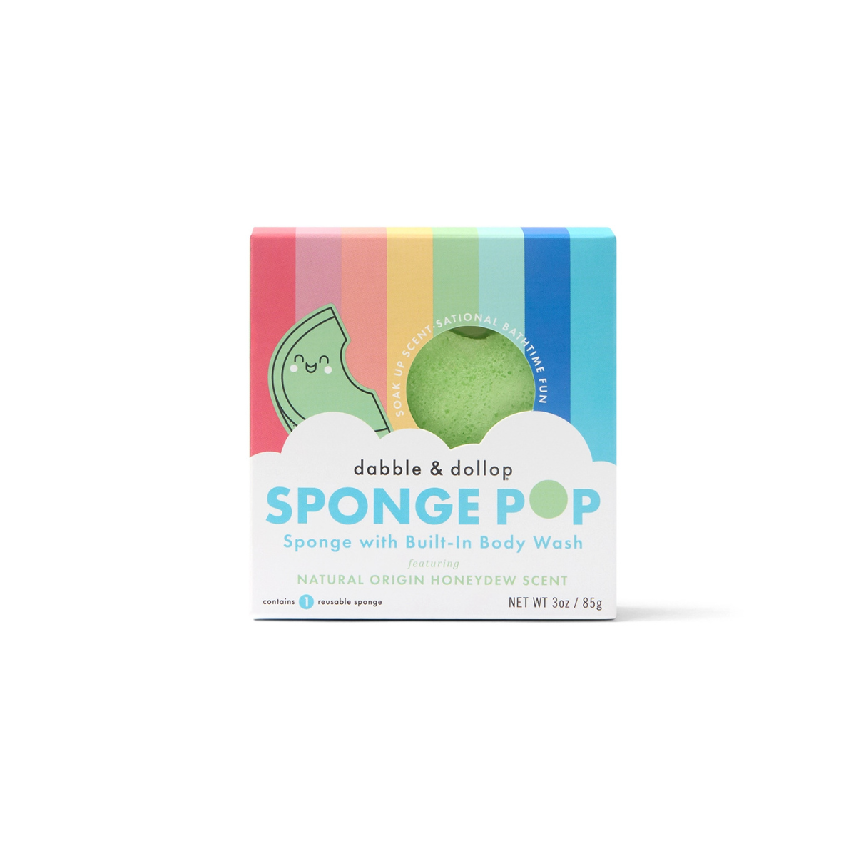 Sponge Pop® Sponge with Built-in Body Wash - Honeydew