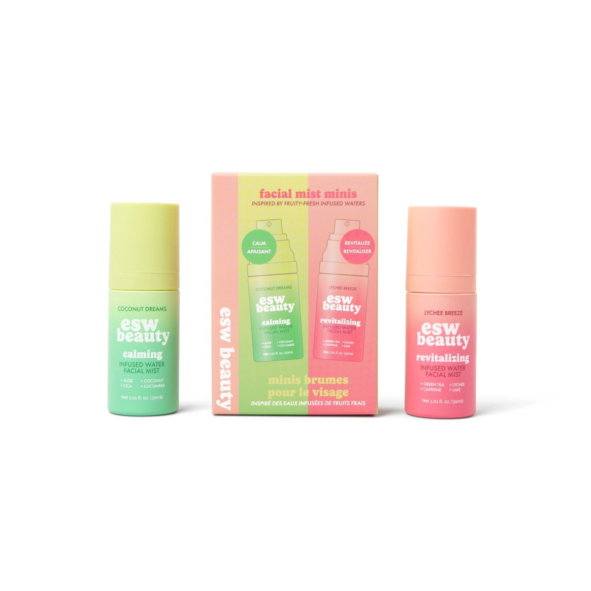 Mini Infused Water Facial Mist Duo Kit