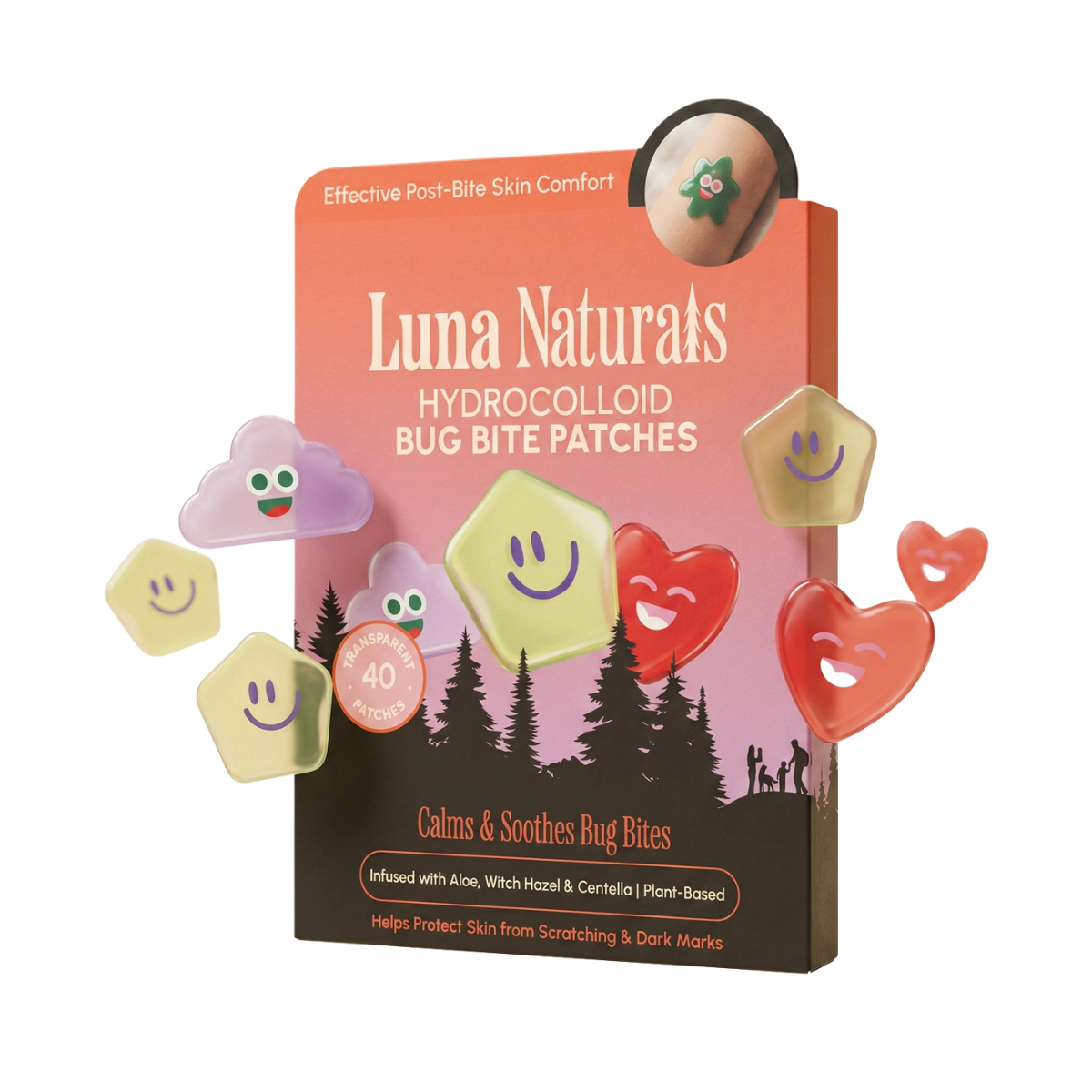 Bug Bite Relief Patches For Kids — Hydrocolloid Aloe