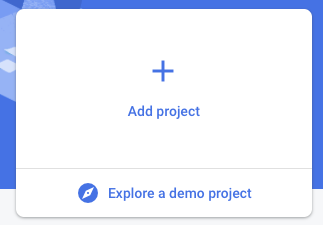 Add Firebase project