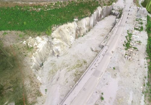 Photogrammetry photo showing RGB colour of the site