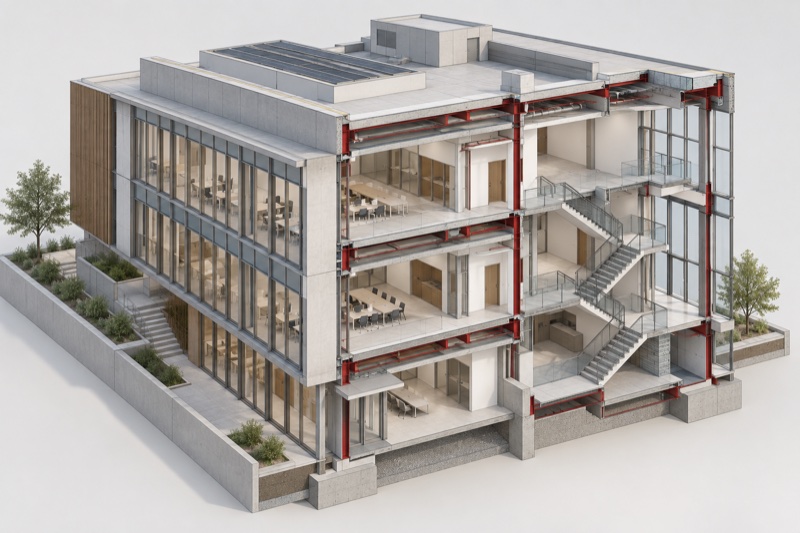 Revit model rendering