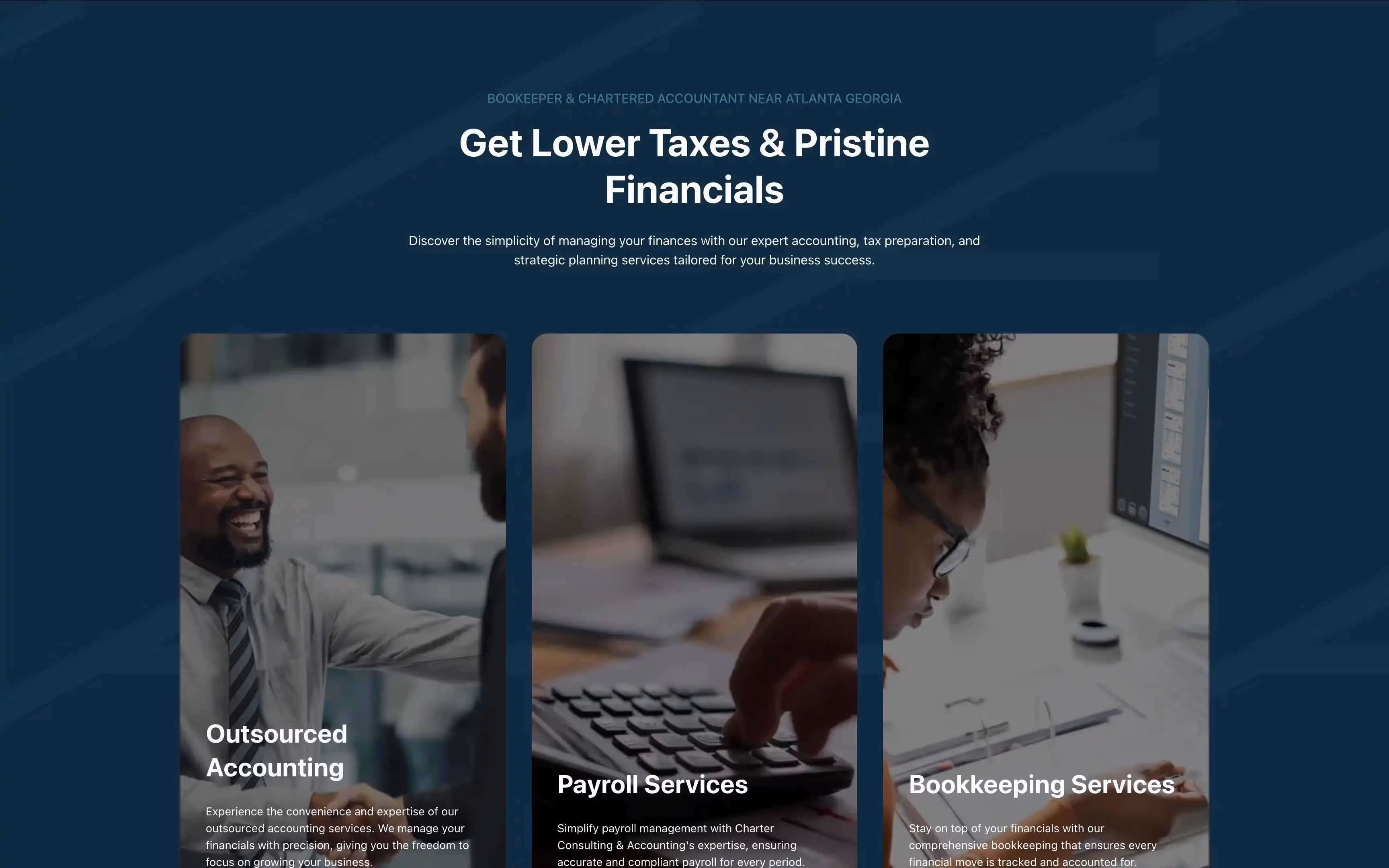 Charter Consulting Website Screenshot 3