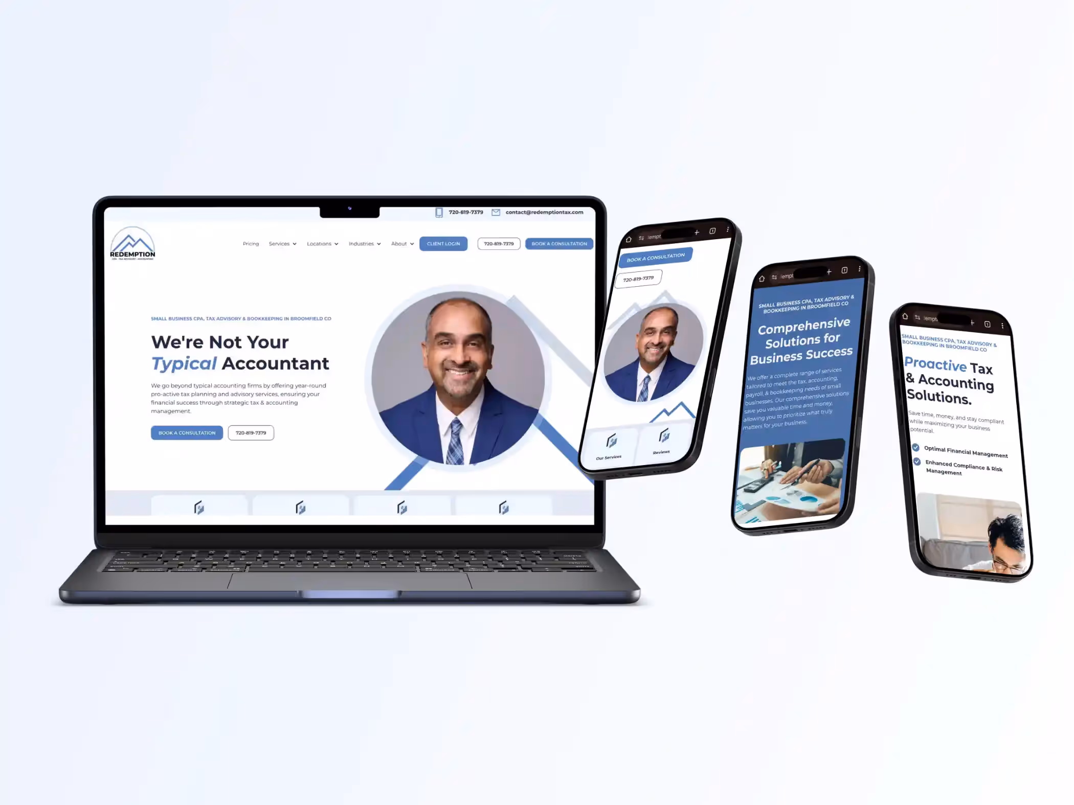 Featured business websites showcase