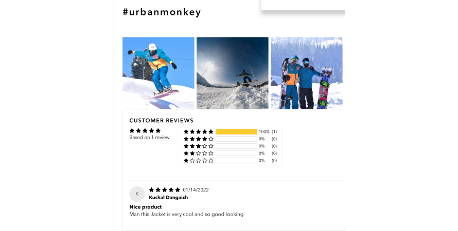 Urban Monkey's review section