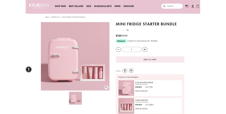 Kylie Skin's product kit