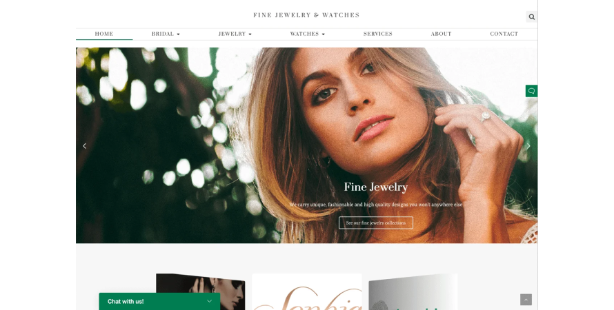 Fine Jewellery & Watches offers live chat option