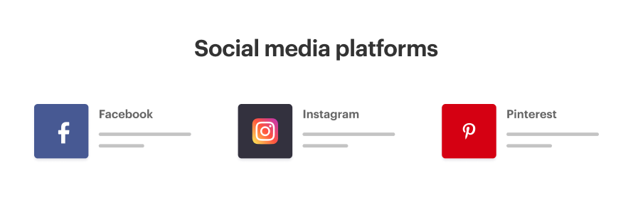 Social media platforms