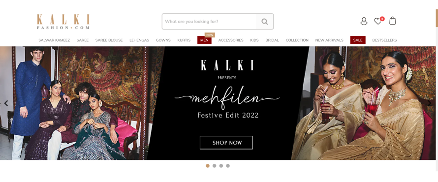 Kalki Fashion selling its products on its Instagram handle