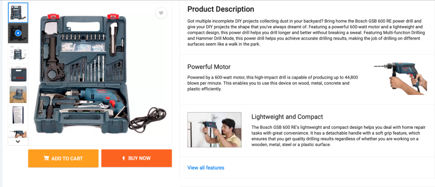 In-depth and detail-oriented product description