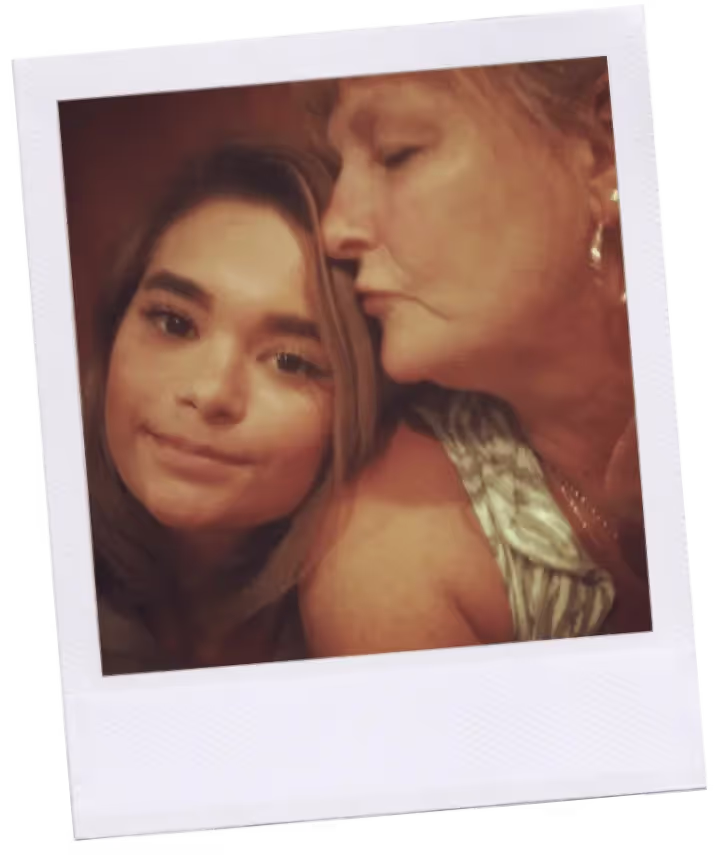 Image of Cogey Marx with her mother