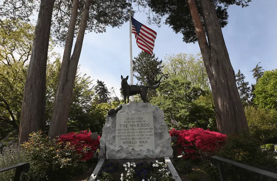 War Dog Memorial in Hartsdale, New York.