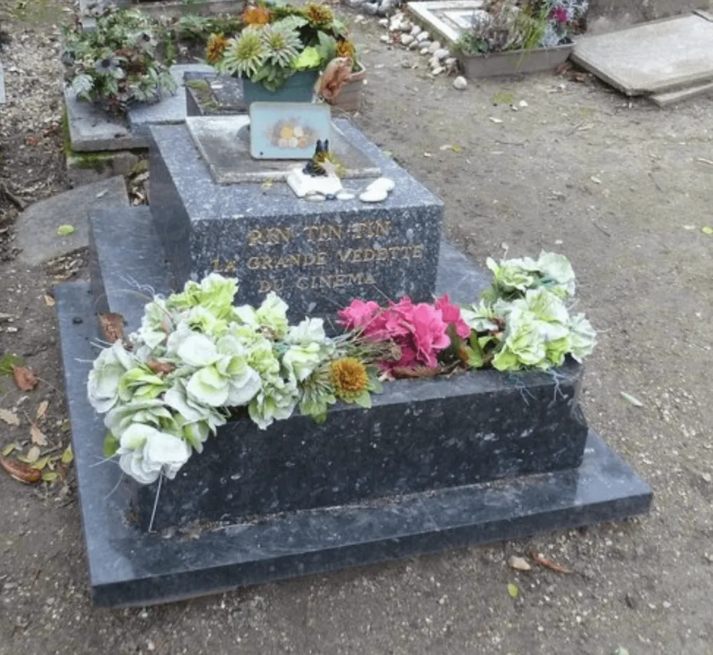 Rin Tin Tin memorial in Asnieres-sur-Seine, France.