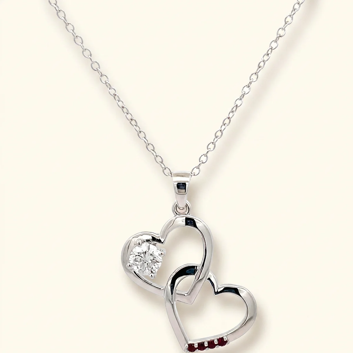 A .5ct colorless round diamond on a white gold pendant, custom-designed by Eterneva to honor the remarkable Bob.